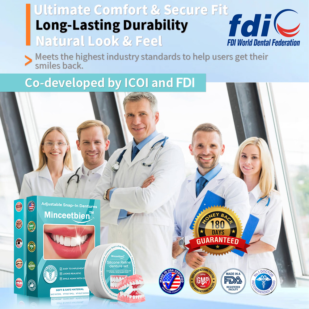 Silicone Reline Denture Set — Full Mouth (Top & Bottom)