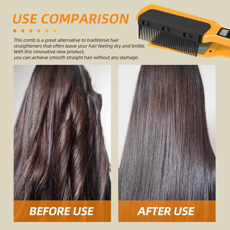 π₯ Achieve Silky Straight Hair Instantly β The Ultimate Hair Straightening Comb! π₯(3pcs)