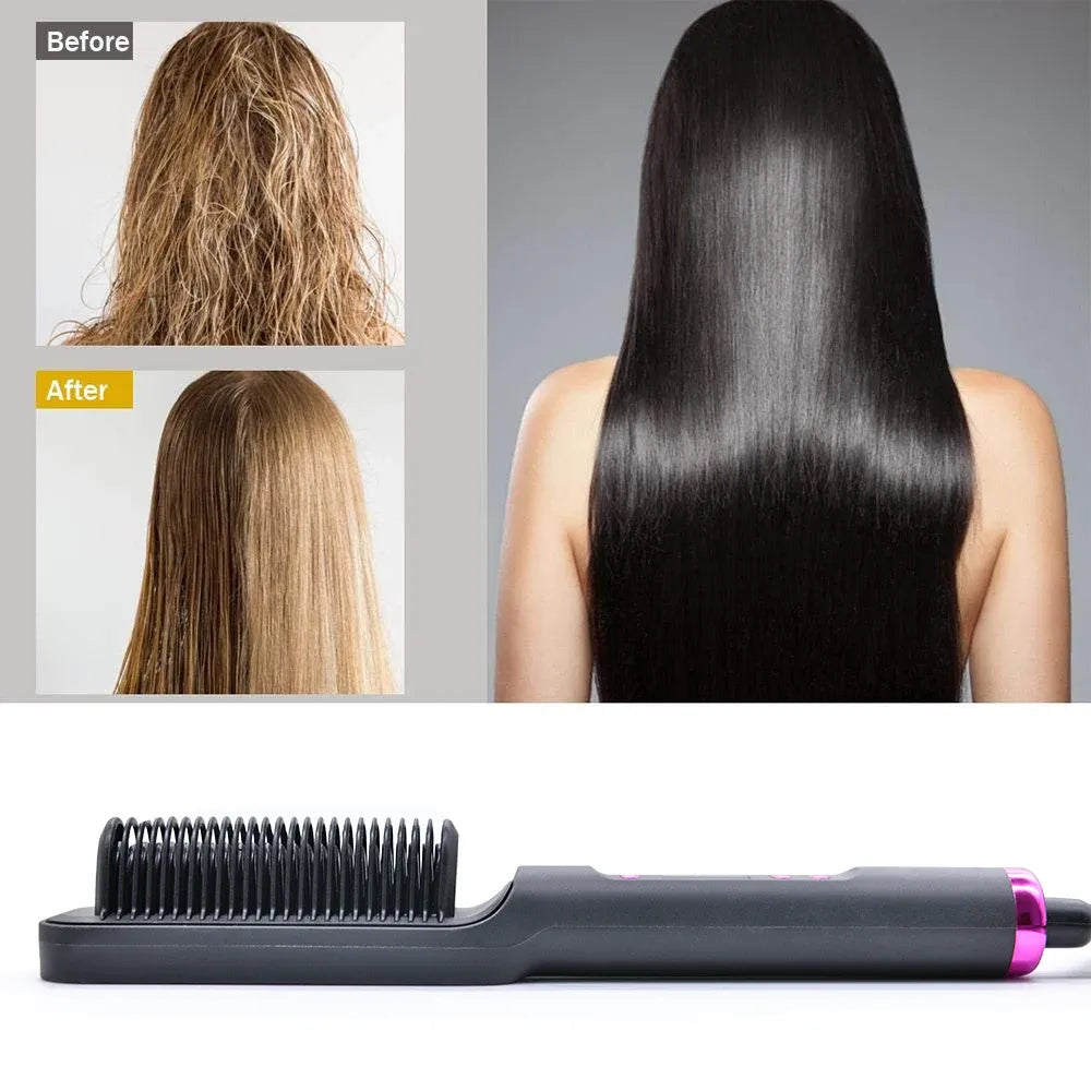 π₯ The Ultimate Hair Straightening Comb β Salon-Quality Styling at Home! π₯