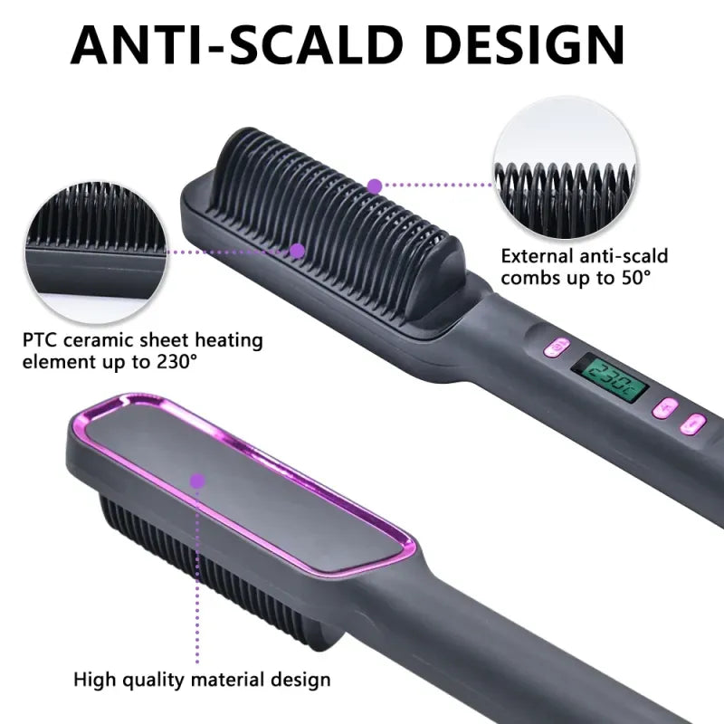 π₯ The Ultimate Hair Straightening Comb β Salon-Quality Styling at Home! π₯