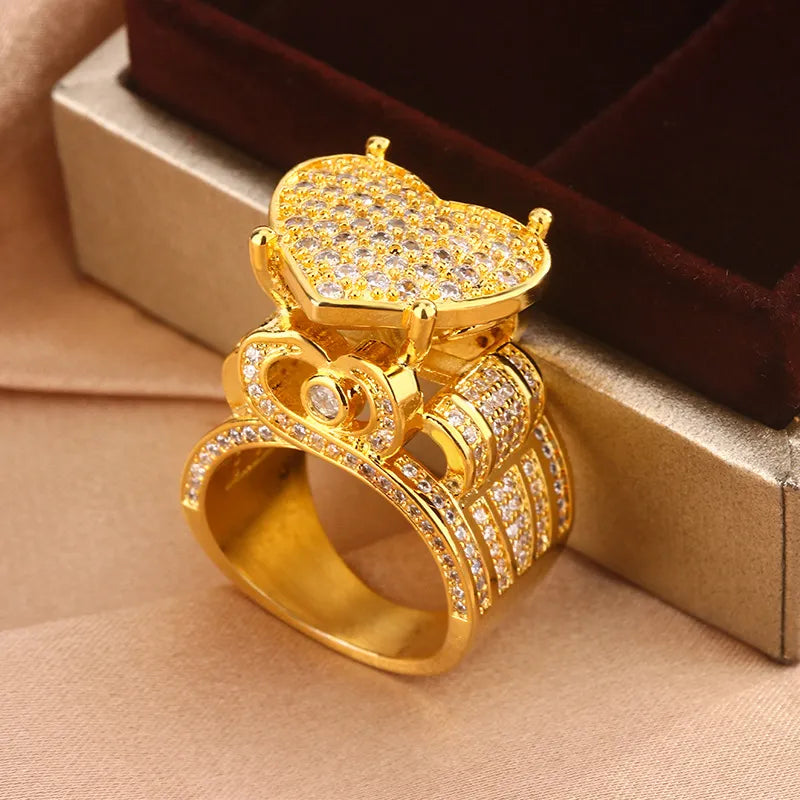 π Vintage Full-Diamond Zircon Ring β Timeless Luxury, Unmatched Shine π
