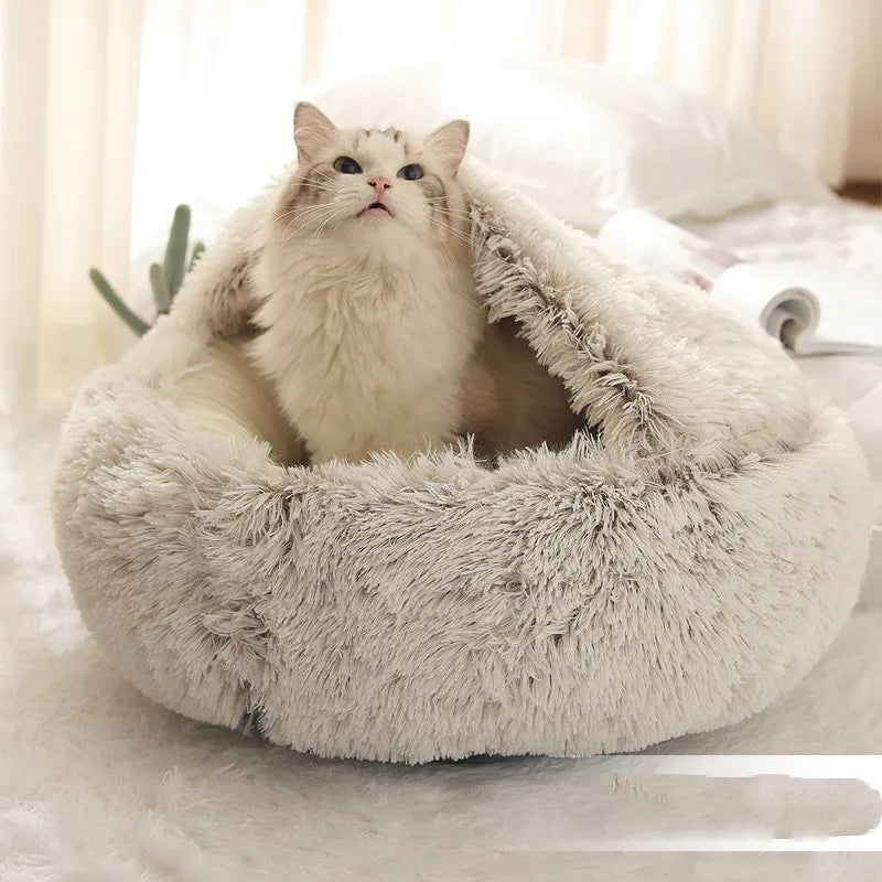 š¾ SnuggleNest⢠ā Official 2-in-1 Plush Winter Pet Bed