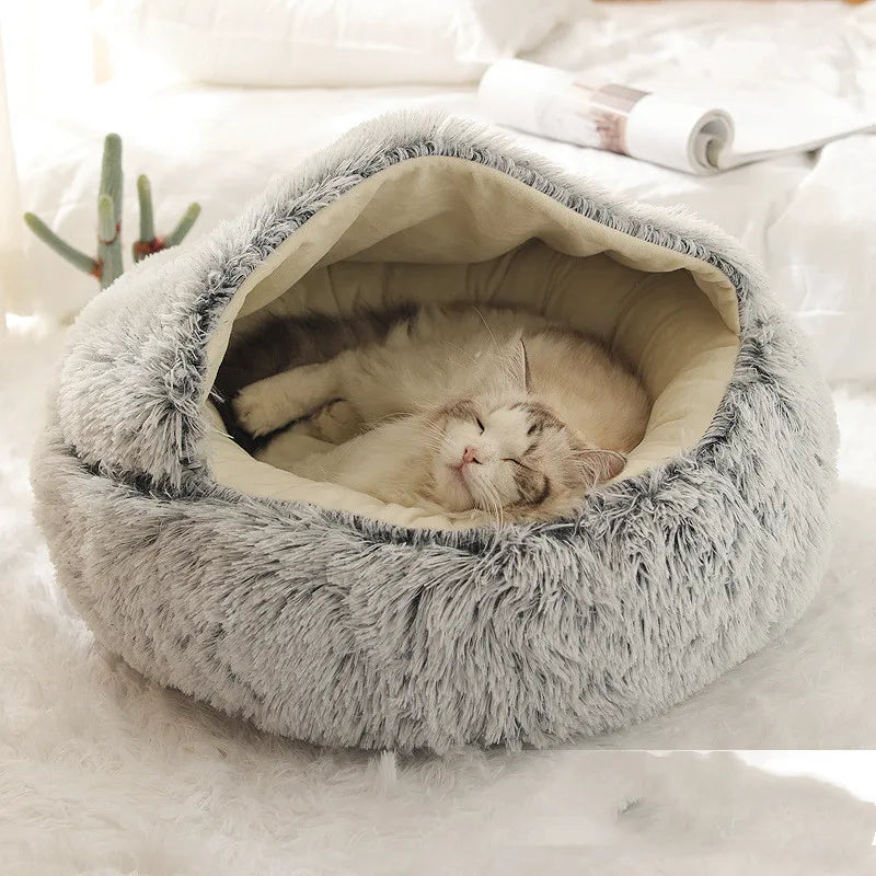 š¾ SnuggleNest⢠ā Official 2-in-1 Plush Winter Pet Bed