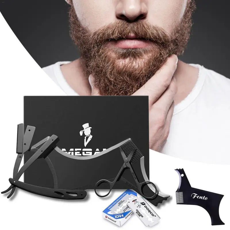 π₯ THE ULTIMATE BLACK STAINLESS STEEL SHAVING KIT β BARBER-LEVEL PRECISION AT HOME! π₯