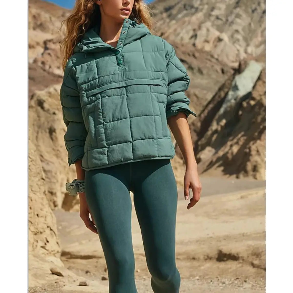 FlexiHood™ Solid Color Hooded Cotton Jacket