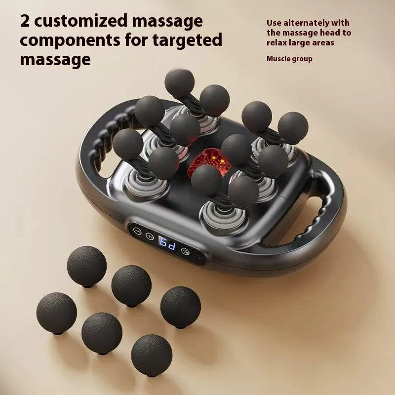 PowerPulse™ Pro Massage Gun with 12 Interchangeable Heads
