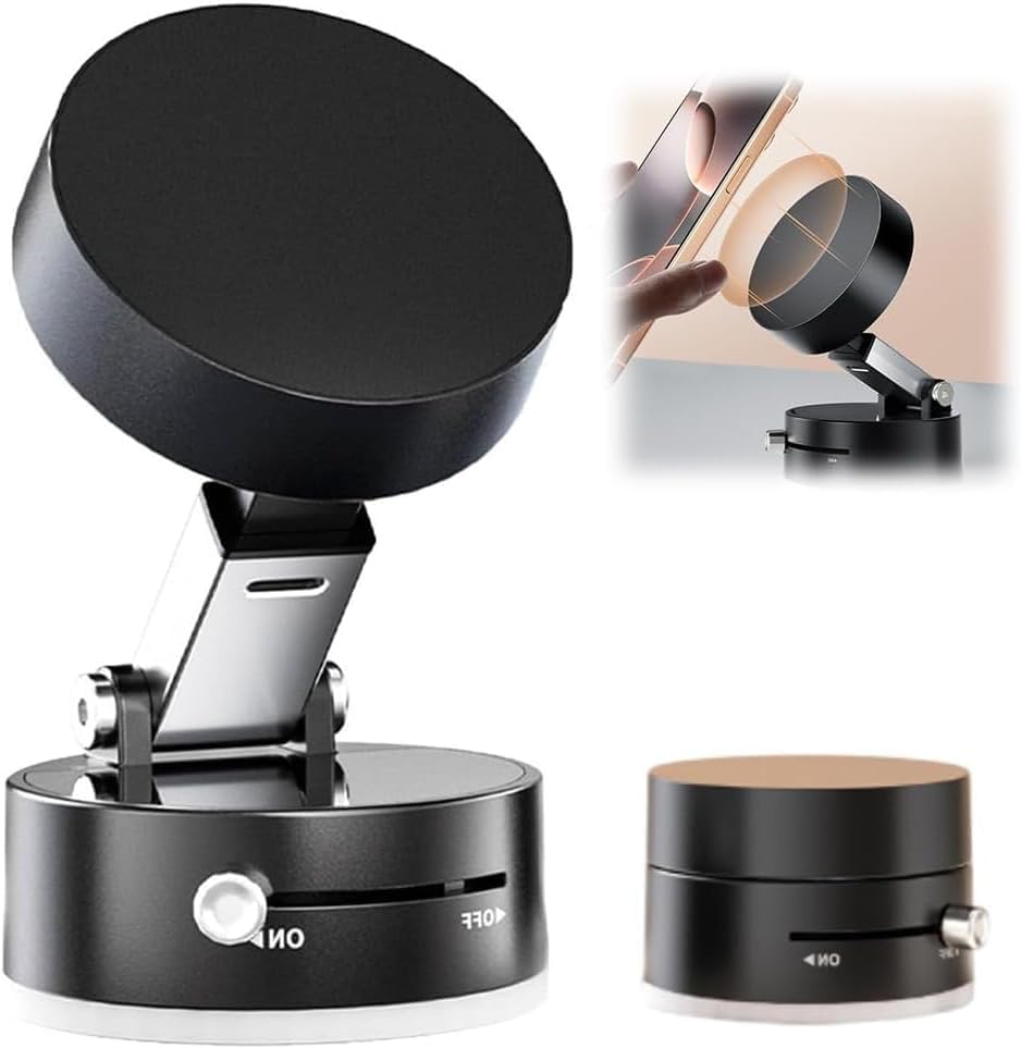 🚗 Foldable Magnetic Vacuum Car Phone Holder – The Strongest, Most Secure Mount Ever! 🚗