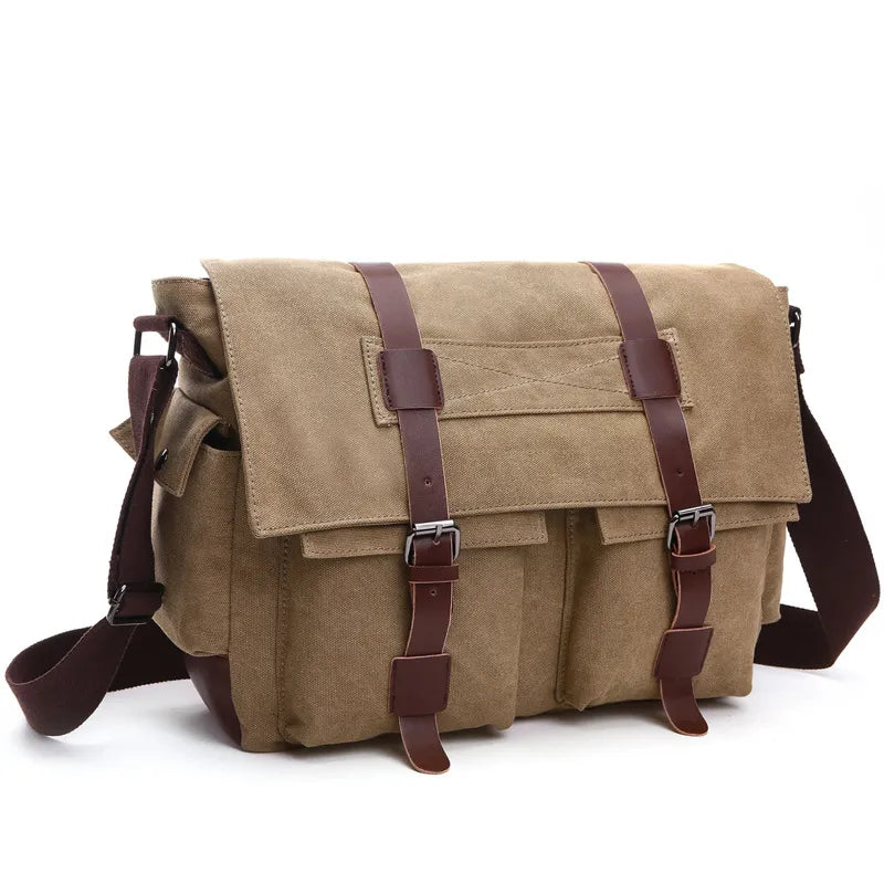 BagForce™ UrbanTactical - Messenger Military Canvas Crossbody Laptop Work Bag