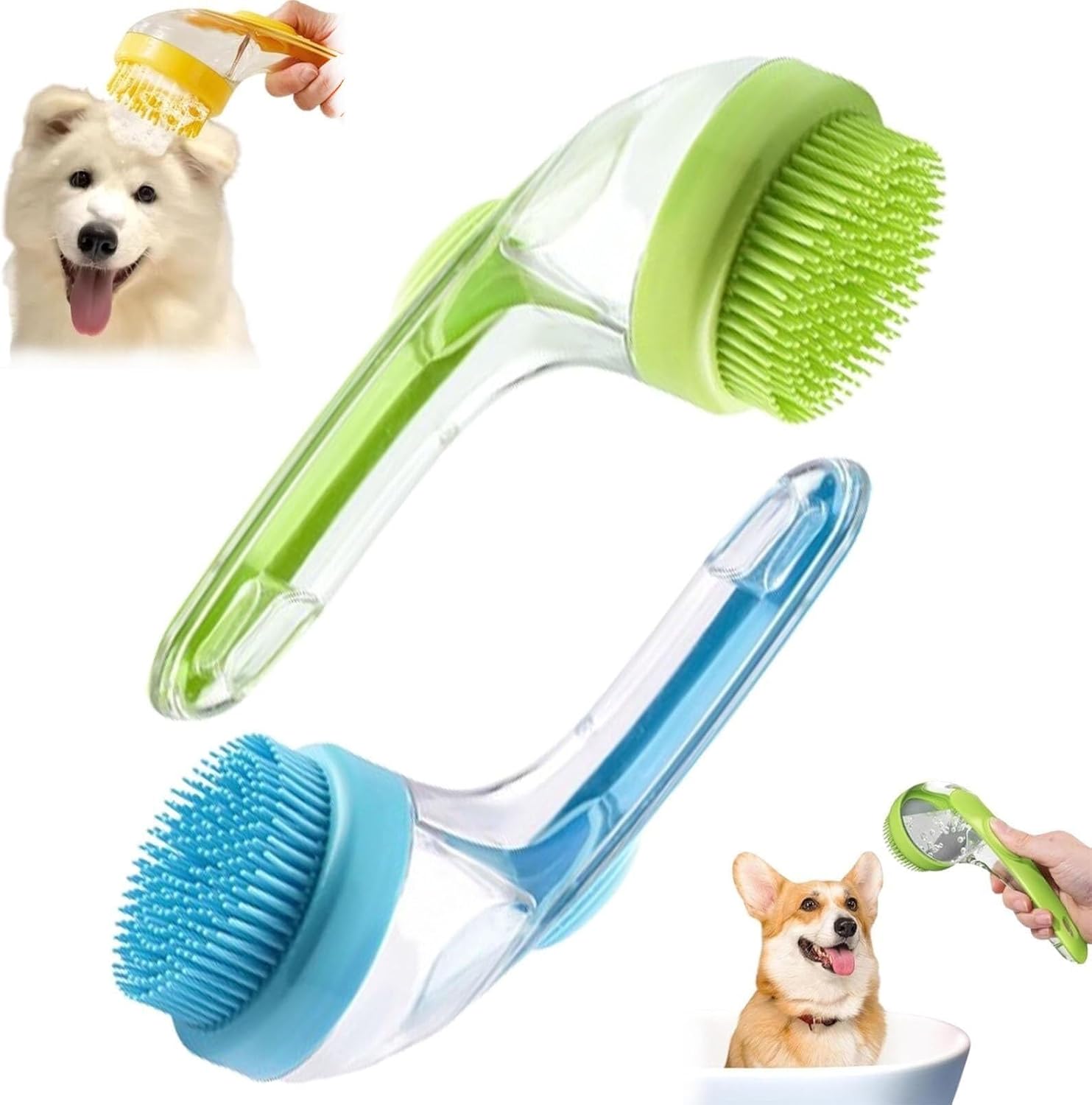 πΆ The Ultimate Pet Bathing & Massage Brush β 1+1 FREE Today Only! π