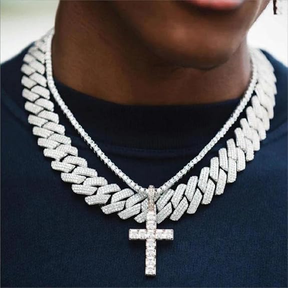 💎 The Ultimate Hip-Hop Diamond Chunky Necklace – Own the Spotlight 💎