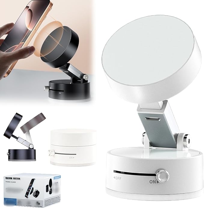 🚗 Foldable Magnetic Vacuum Car Phone Holder – The Strongest, Most Secure Mount Ever! 🚗