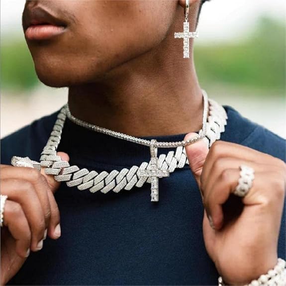 💎 The Ultimate Hip-Hop Diamond Chunky Necklace – Own the Spotlight 💎