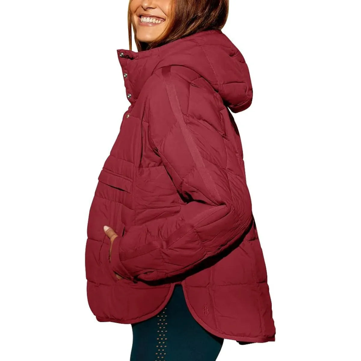 FlexiHood™ Solid Color Hooded Cotton Jacket