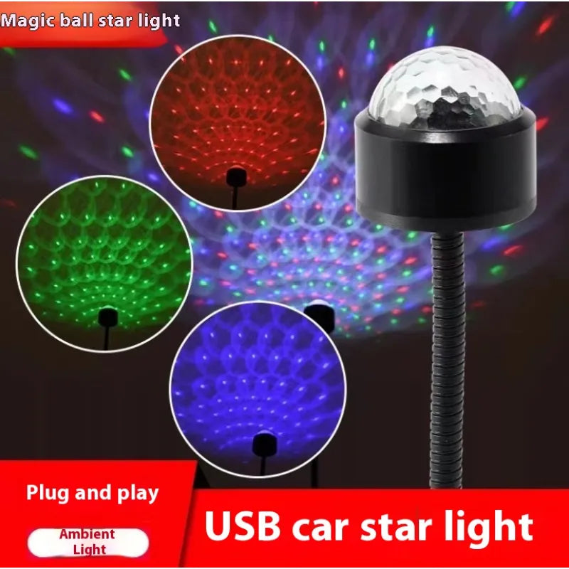 StarVibe™ USB Car Ceiling Galaxy Projector (3-Pack)