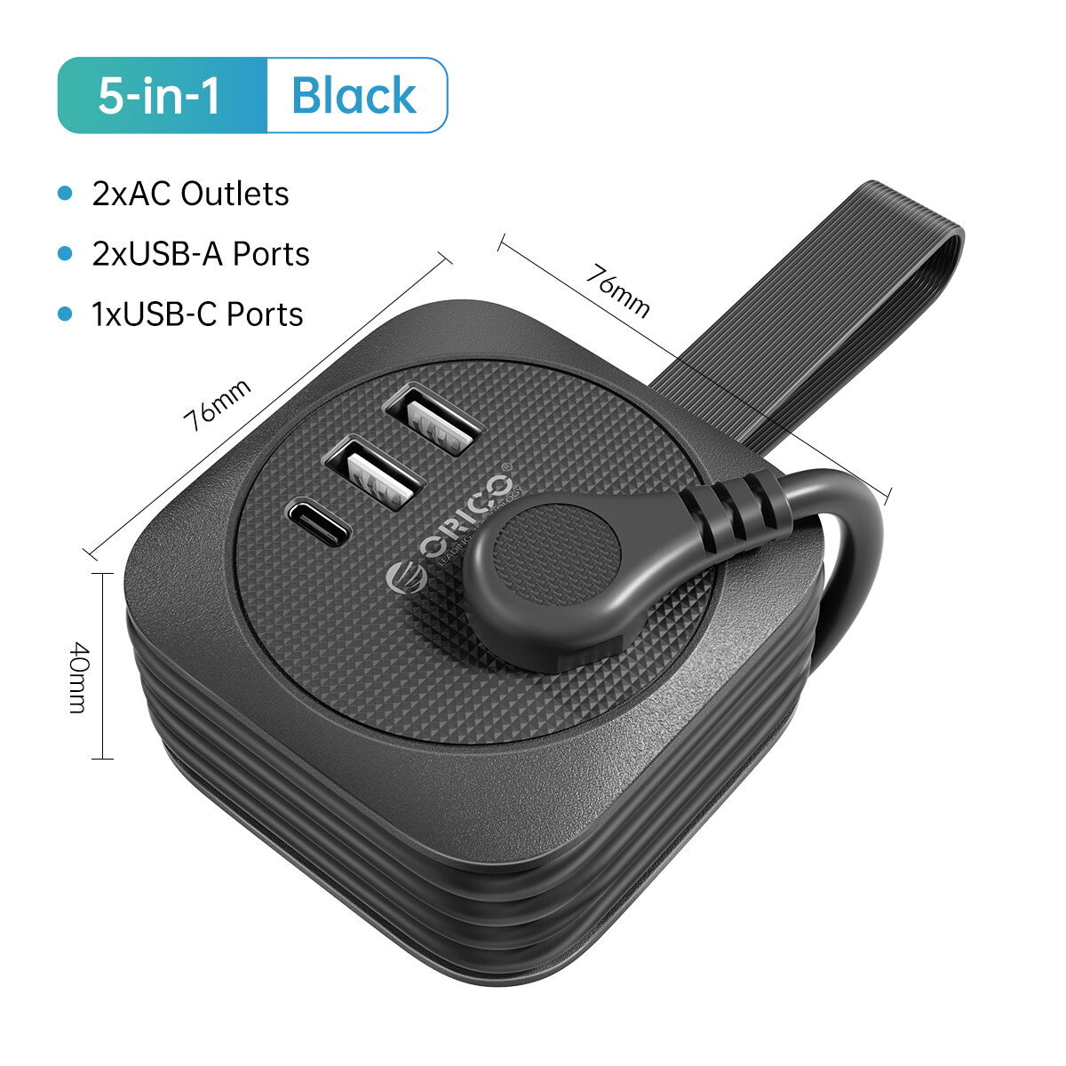 ChargeMate™ Portable Multi-Plug Power Strip