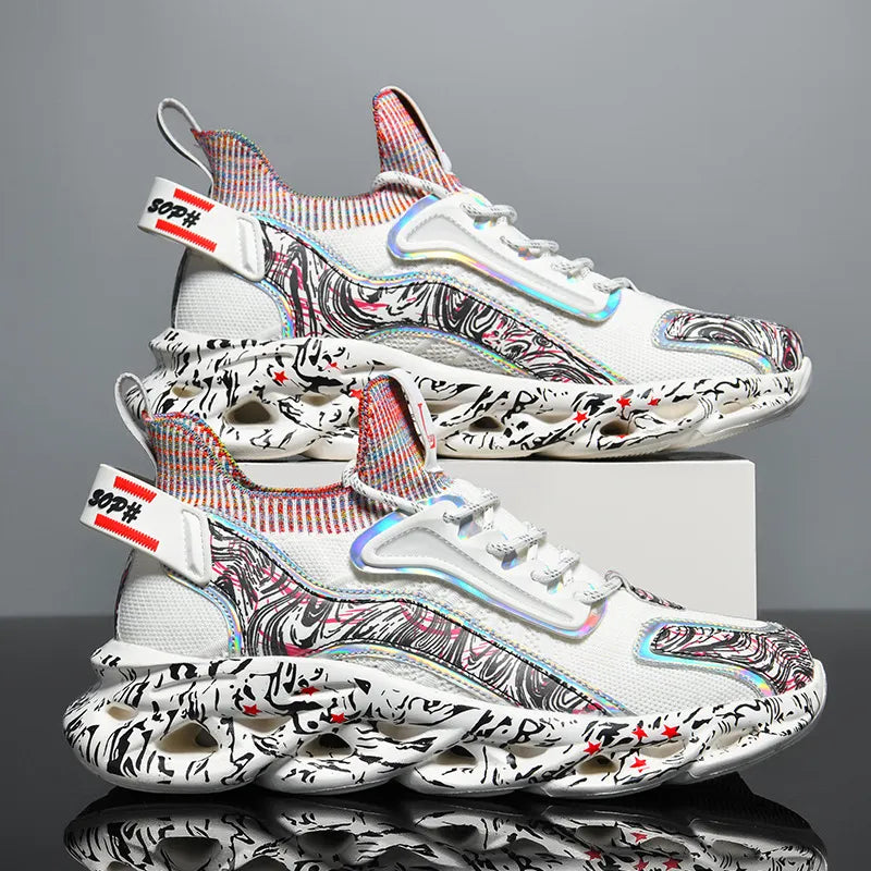 π 3D-PRINTED OUTSOLE ULTRA-LIGHT HEIGHTENED SNEAKERS β Elevate Your Style Instantly!