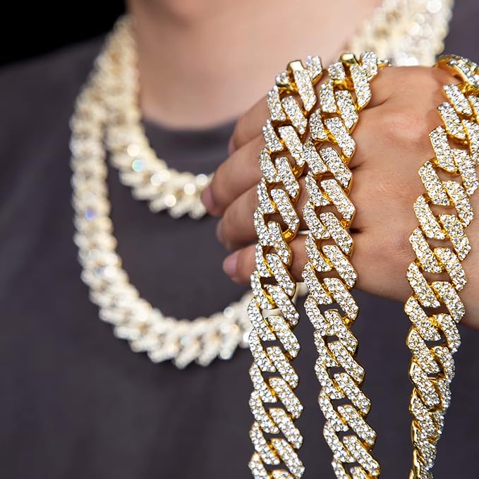💎 The Ultimate Hip-Hop Diamond Chunky Necklace – Own the Spotlight 💎