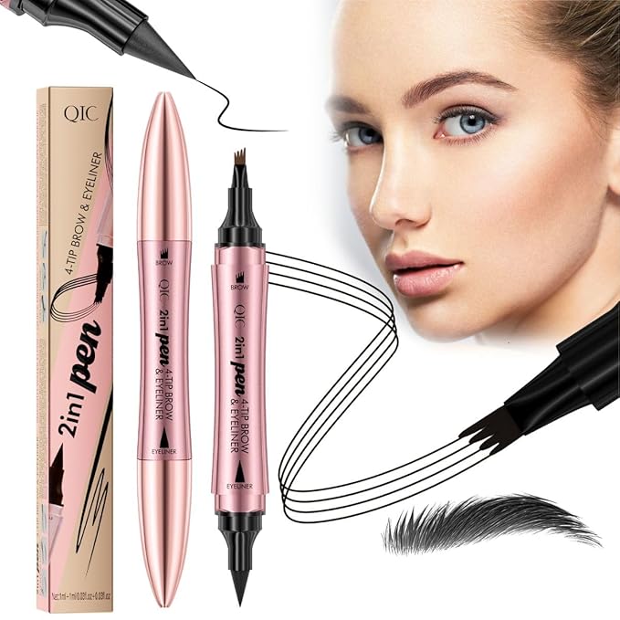 BrowLuxe™ 2-in-1 4-Fork Eyebrow Pencil & Eyeliner