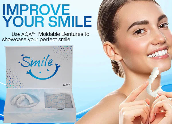 π Get Your Smile Back Instantly with Our Adjustable Snap-On Dentures! π