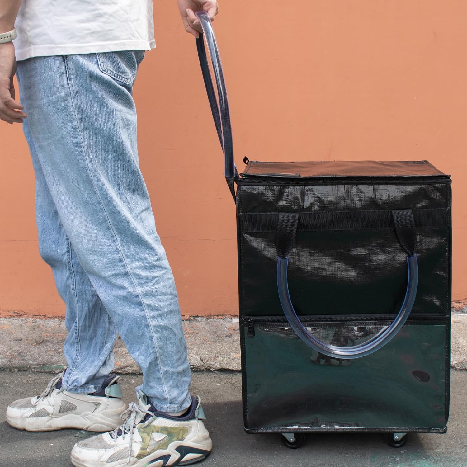 π Foldable Heavy-Duty Shopping Cart β Roll Your Way to Effortless Shopping! π