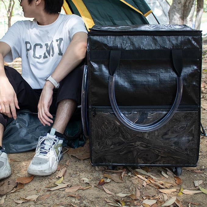 π Foldable Heavy-Duty Shopping Cart β Roll Your Way to Effortless Shopping! π