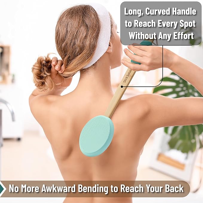 πNon-Slip Sponge Brush β Effortless Lotion Application for Hard-to-Reach Areas! π
