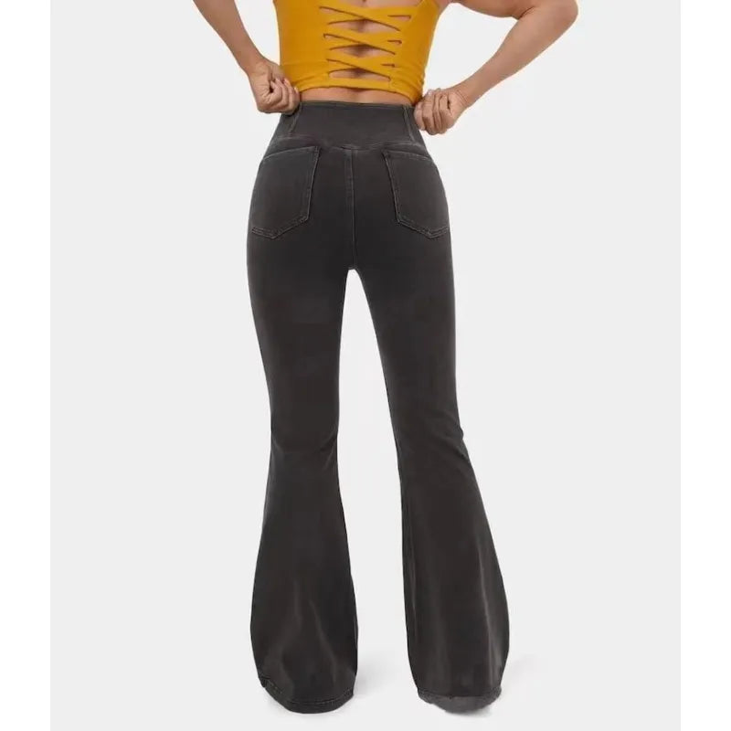 🍑 CurveSculpt™ Bell Bottom Jeans