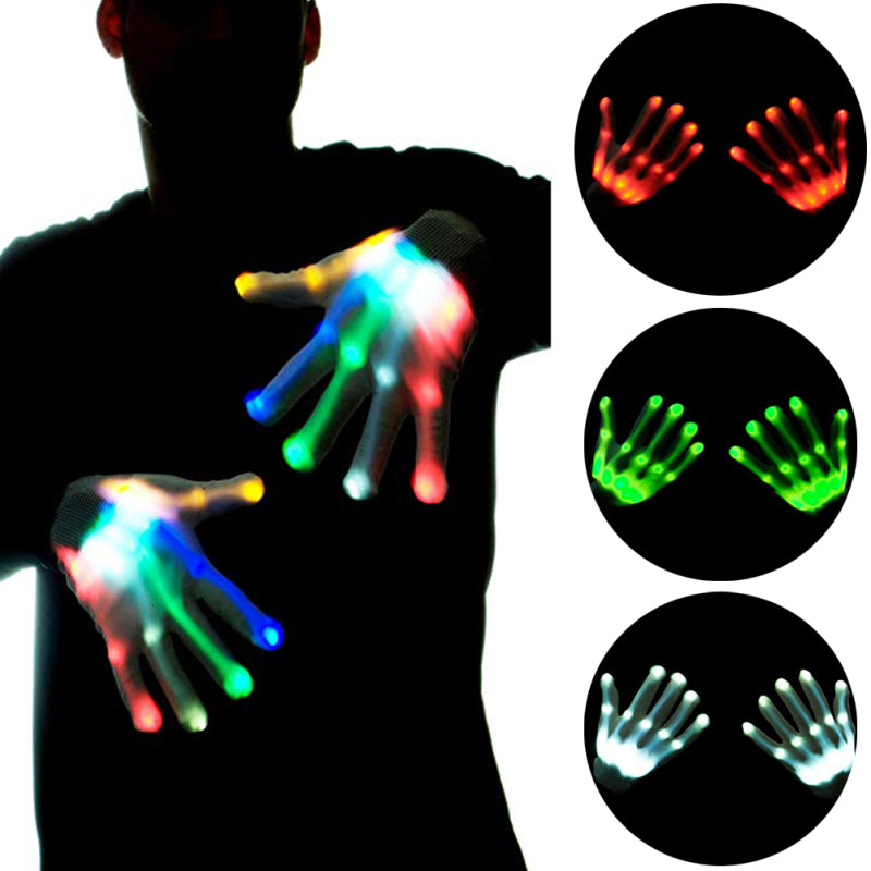 SkeletonShine™ LED Light-Up Skeleton Hand Gloves