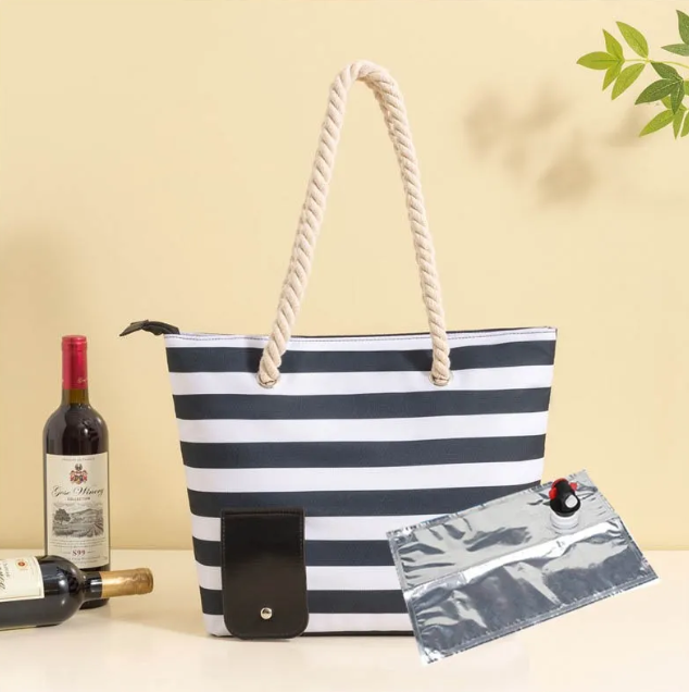 🍷 SipNHide™ – Insulated Portable Wine Bag with Hidden Compartment