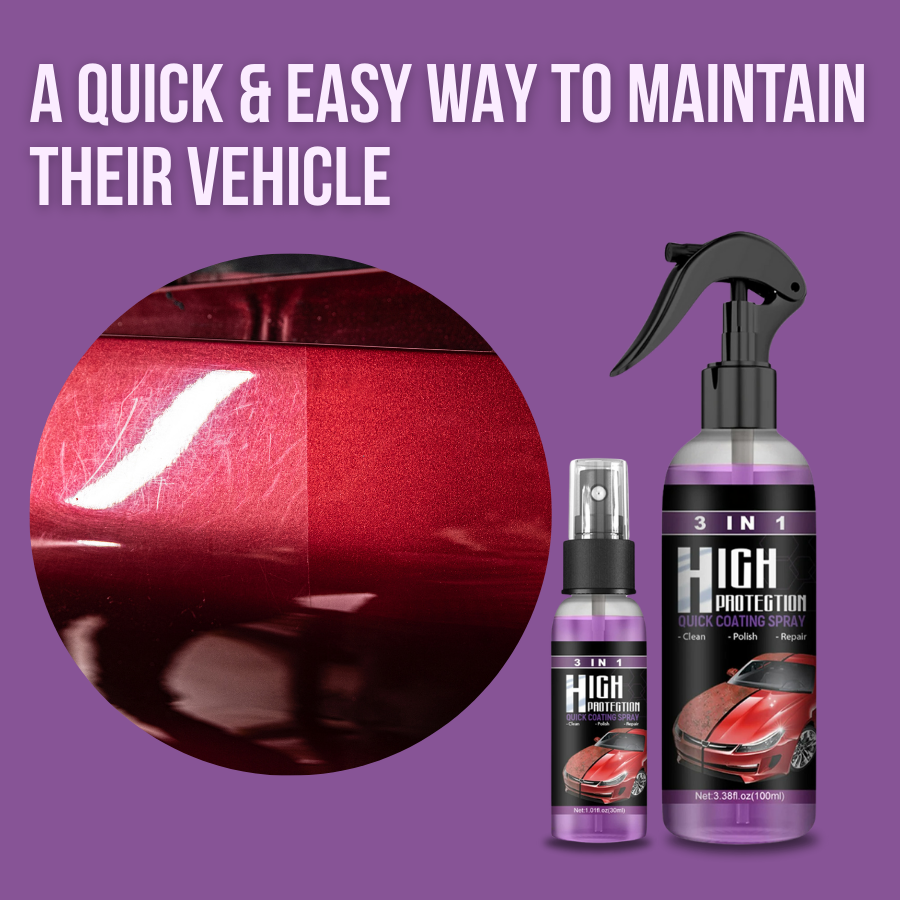 🚗✨ 3-in-1 High Protection Fast Car Paint Spray – Shine & Protect in Seconds! ✨🚗