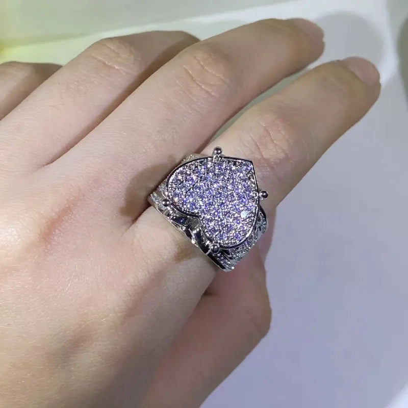 π Vintage Full-Diamond Zircon Ring β Timeless Luxury, Unmatched Shine π