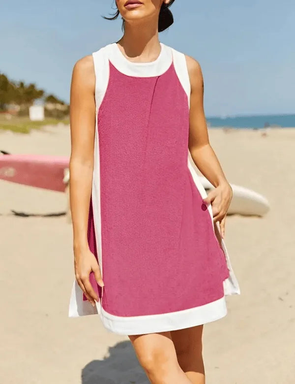 ChillFit™ ColorBlock Set Sleeveless Top + Shorts Matching Outfit