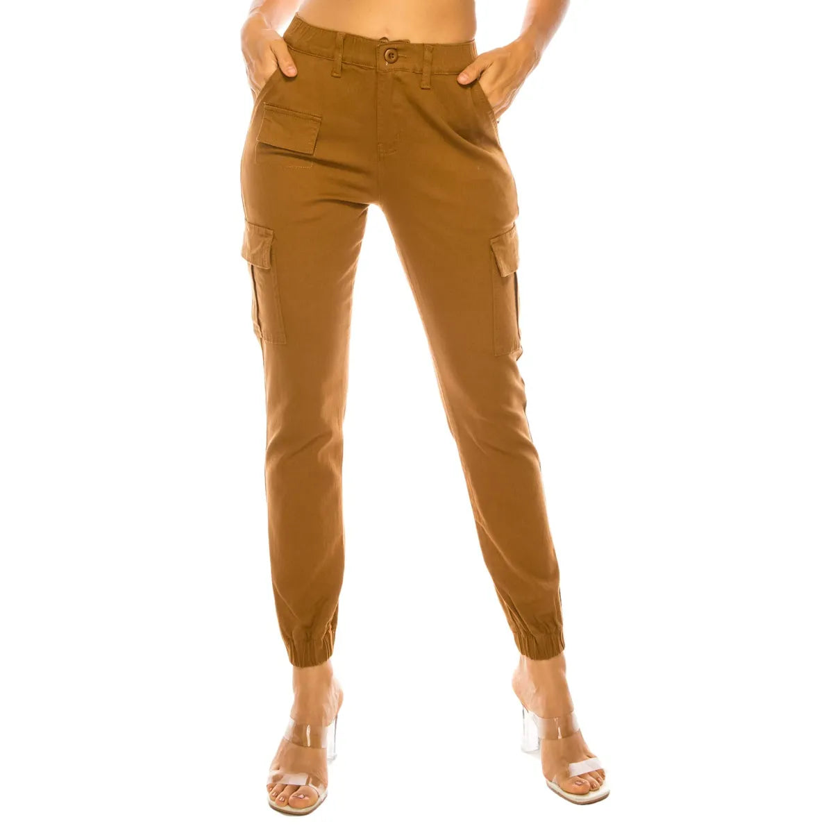 FlexFit™ Women’s Multi-Pocket Overalls – Stylish & Functional Elastic Design