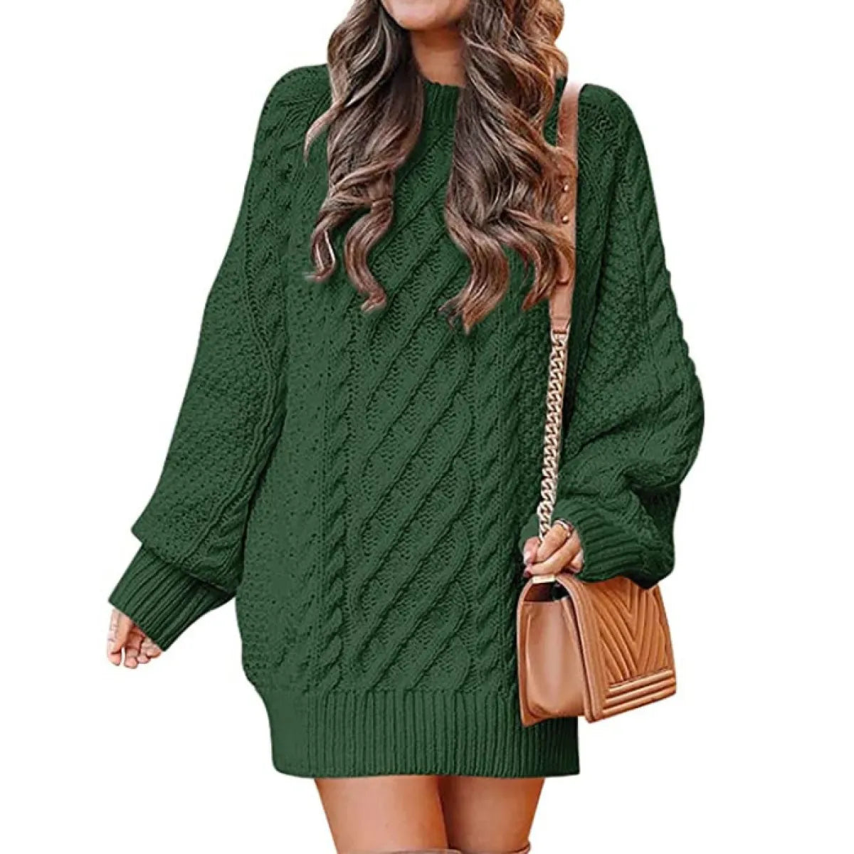 TwistKnit™ Women’s Long Sleeve Sweater Dress