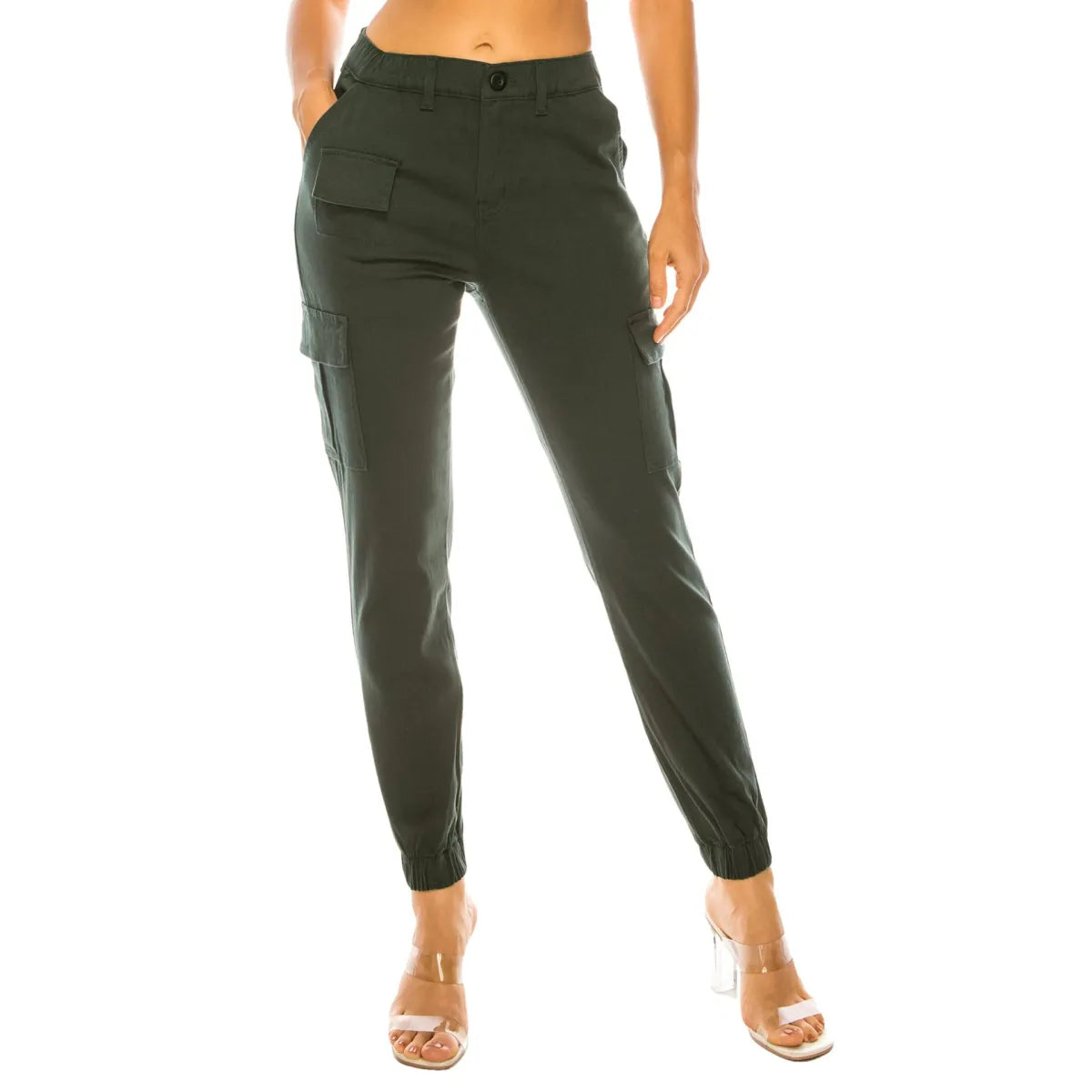 FlexFit™ Women’s Multi-Pocket Overalls – Stylish & Functional Elastic Design