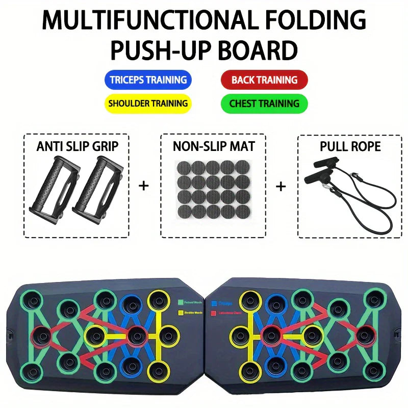 Foldable Push-Up Board: Full-Body Workout Anywhere