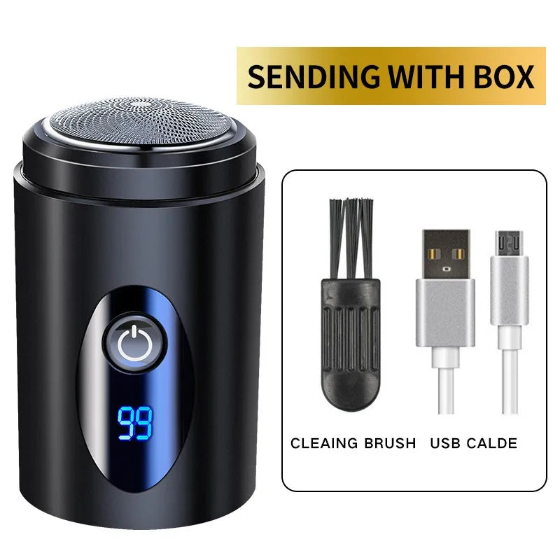 ShavePro™ Mini Travel Electric Shaver with Six-Leaf Cutter Head