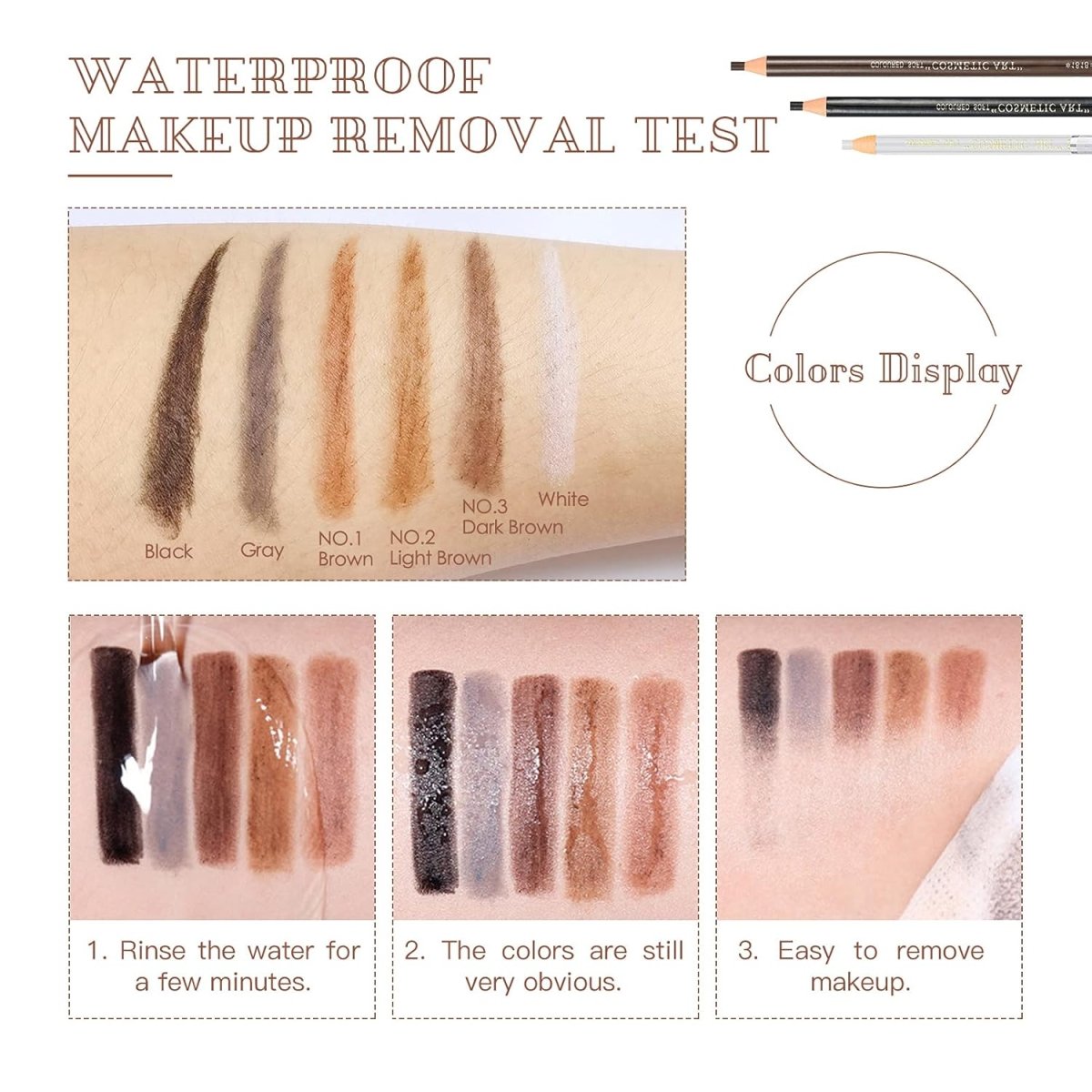 ✨ Brown Microblading Eyebrow Pencil – Waterproof, Smudge-Proof, & Long-Lasting! ✨