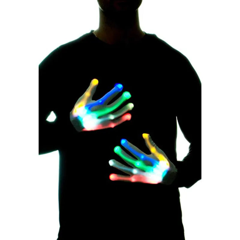 SkeletonShine™ LED Light-Up Skeleton Hand Gloves