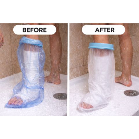 DryStep™ Waterproof Cast Cover Shower-Safe Foot & Wound Protector
