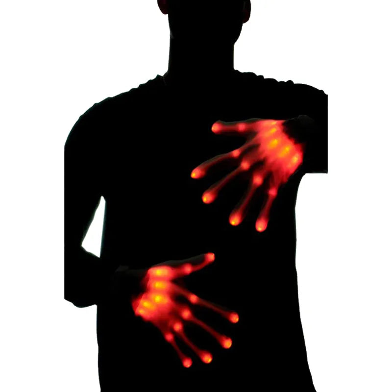 SkeletonShine™ LED Light-Up Skeleton Hand Gloves