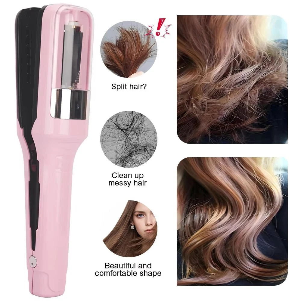 SplitClean™ 2-in-1 Rechargeable Hair Trimmer & Waver