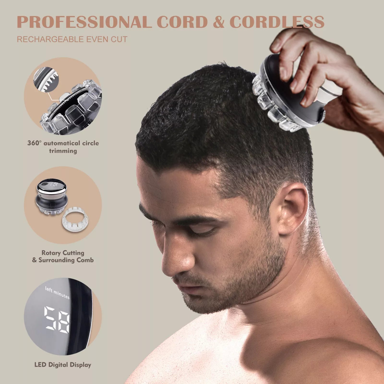 🔥 Professional-Grade Electric Hair Clipper – Effortless Grooming at Home! 🔥