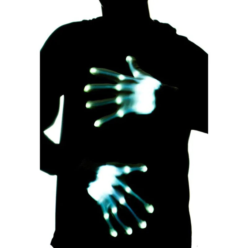 SkeletonShine™ LED Light-Up Skeleton Hand Gloves
