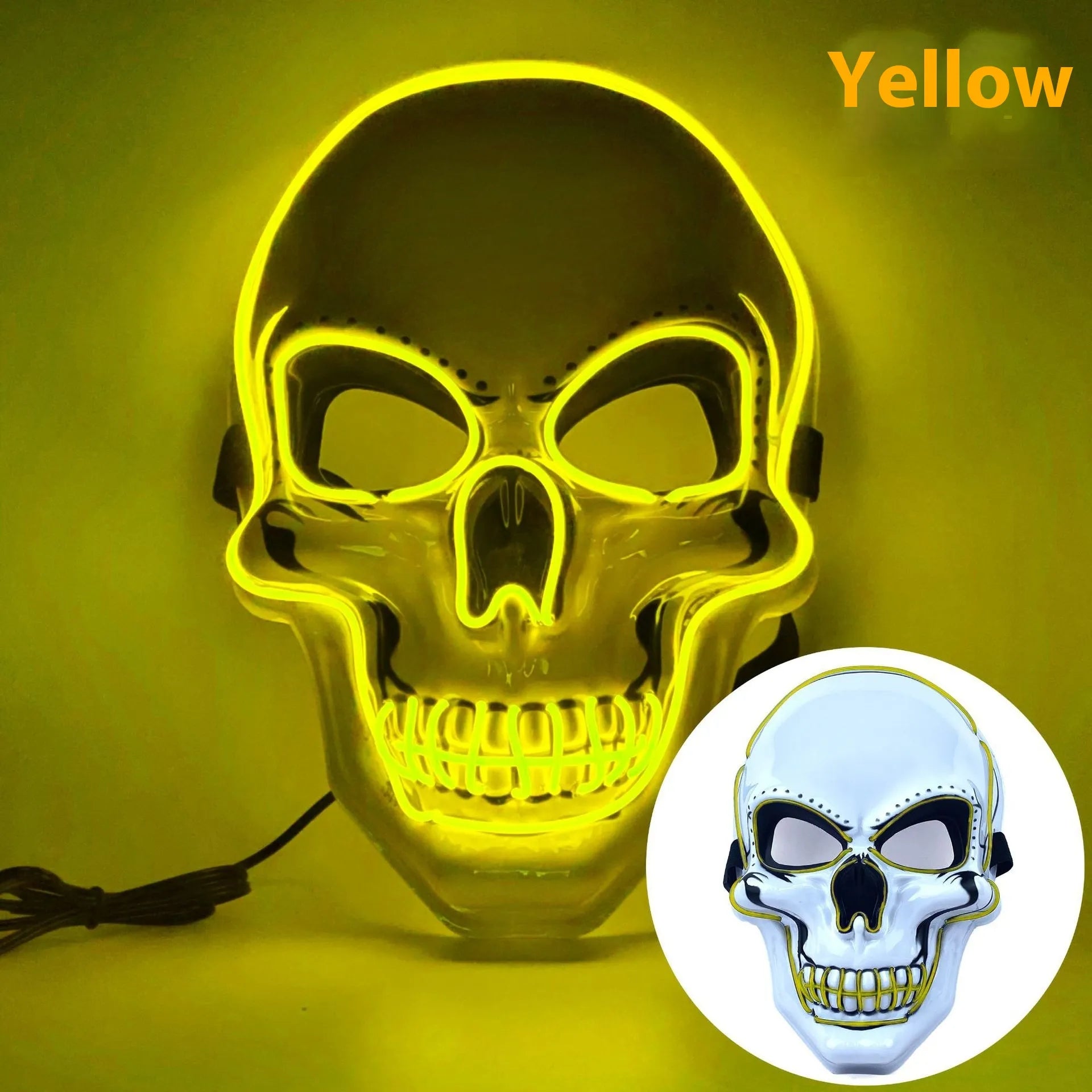 SkullGlow™ LED Luminous Halloween Party Mask