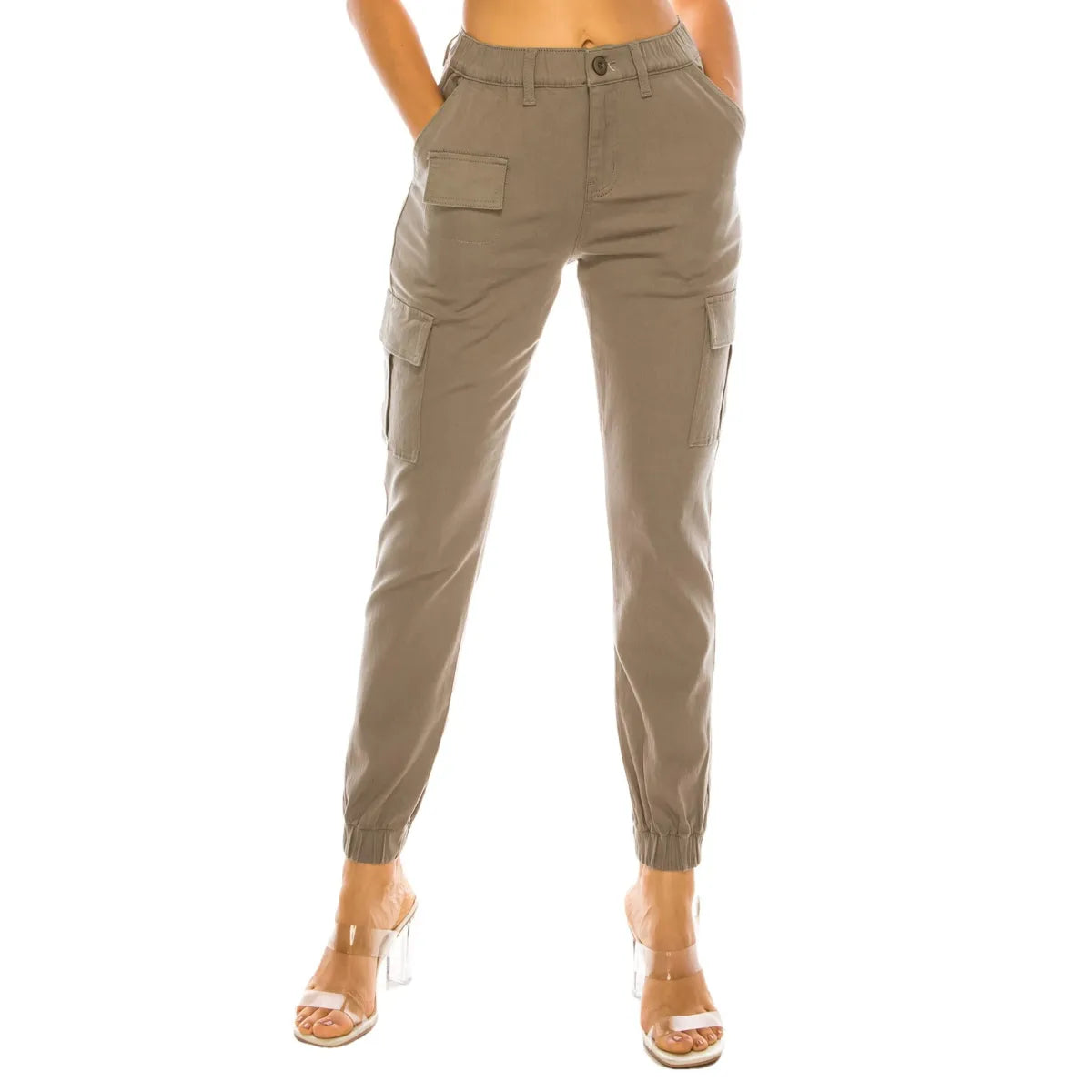 FlexFit™ Women’s Multi-Pocket Overalls – Stylish & Functional Elastic Design