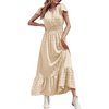 👗 DivineDrape™ Boho Polka Dot Dress
