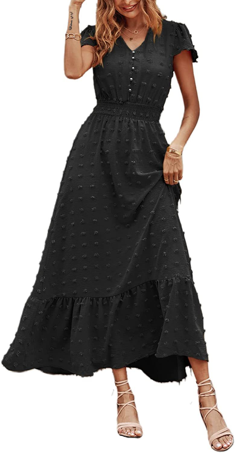 👗 DivineDrape™ Boho Polka Dot Dress