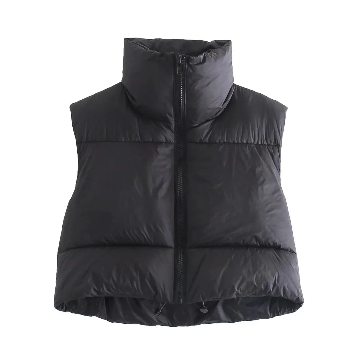 StyleCoton™ Women’s Cotton Vest with Zipper & Stand-Up Collar