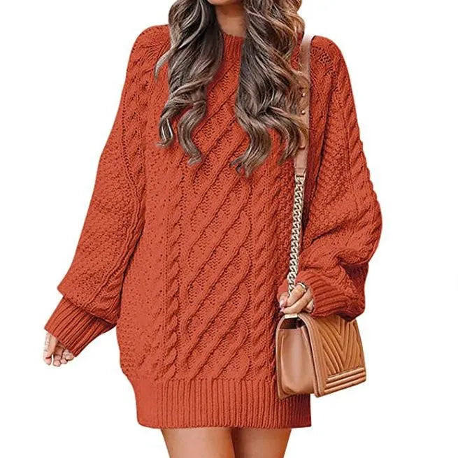 TwistKnit™ Women’s Long Sleeve Sweater Dress